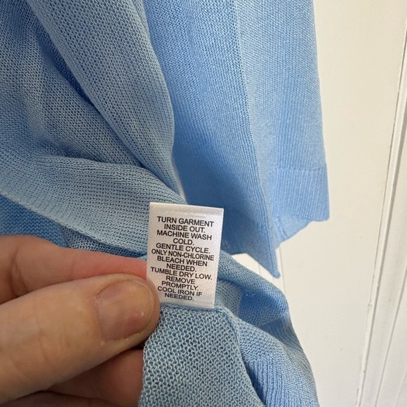 C est 1948 size 26/28W light blue thin sweater, delicate - Picture 4 of 4